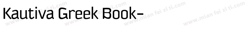 Kautiva Greek Book字体转换